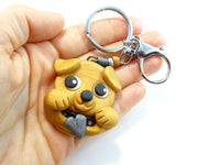 Porte-clés géant chien doré (golden)