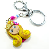 Porte-clés géant princesse blonde
