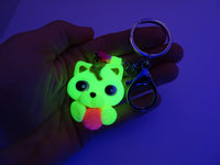 Porte-clés géant CHAT LUMINESCENT (Glow in the Dark)