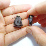 Boucles d'oreilles HIBOU NATURE BRUN (pendantes)