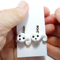Boucles d'oreilles PHOQUE (pendantes)